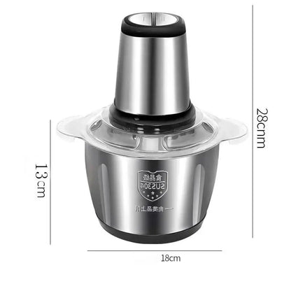 2L 3L 5L Household Stainless Steel Meat Grinder 500W High Power Blender Multifunctional Food Processor Food Chopper Electric by All Mart Bristol Ltd