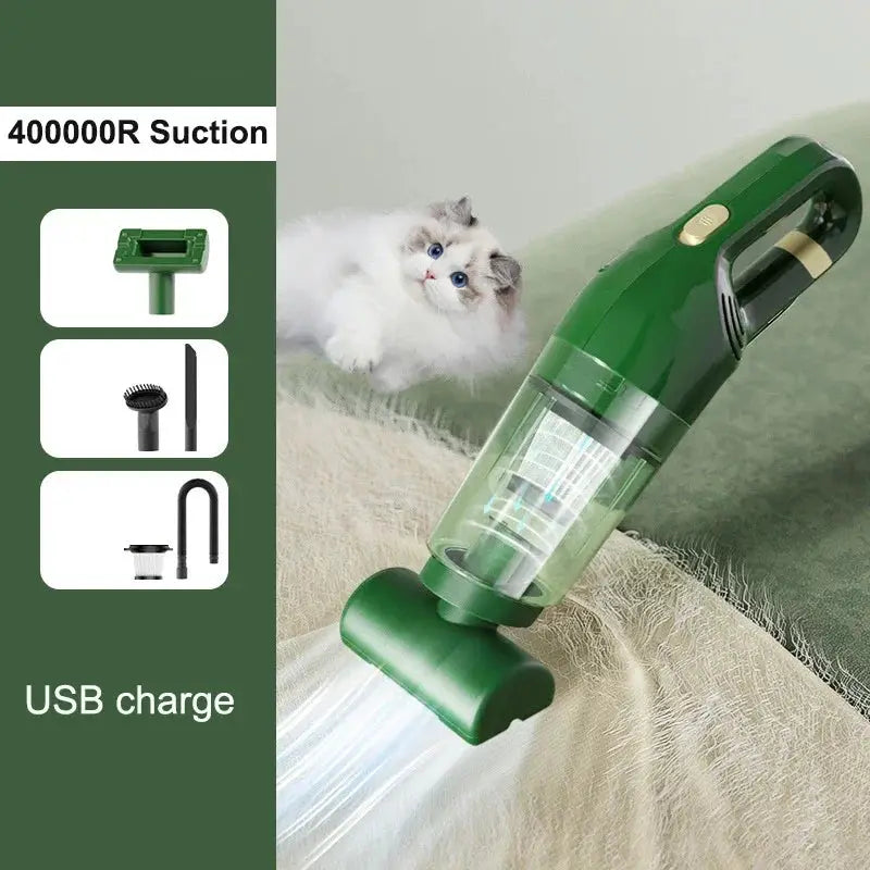Super 400000R Portable Wireless Household Vacuum Cleaner Pet Hair Cleaning Remover Car Home Vacuum Cat Dogs Cleaning Tools by All Mart Bristol Ltd