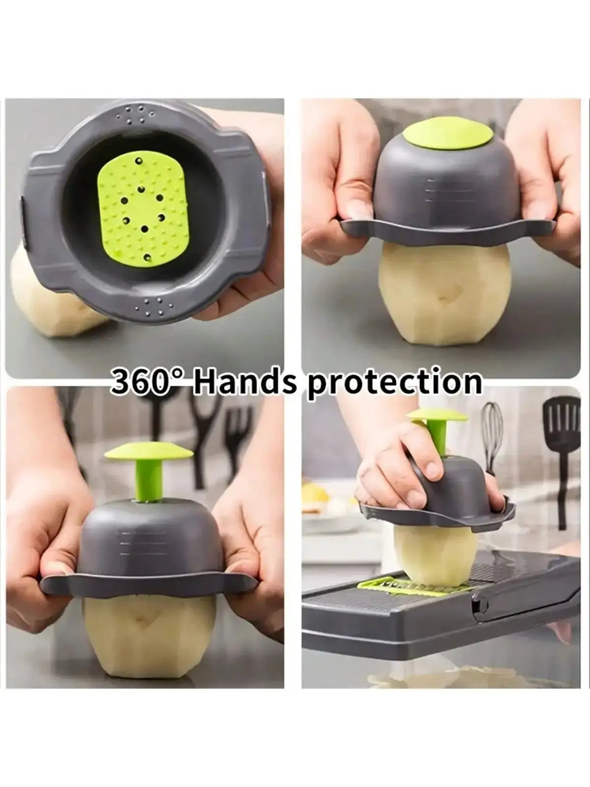 Multifunctional Vegetable Chopper and Food Slicer with Container by All Mart Bristol Ltd