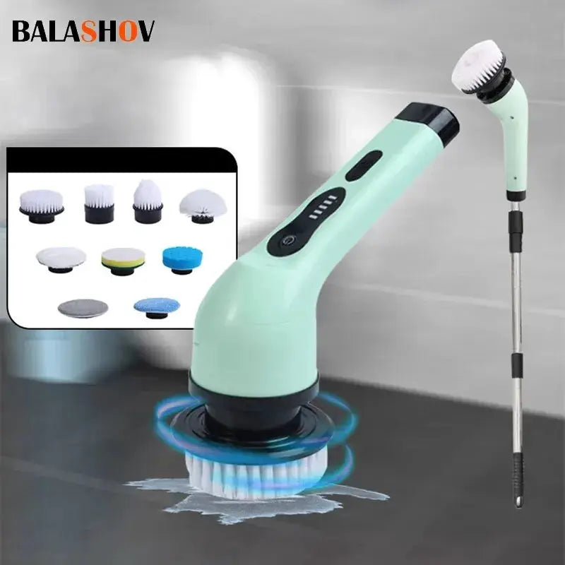 Wireless Electric Cleaning Brush Bathroom Window Kitchen Automotive Multifunctional Household Rotating Cleaning Machine by All Mart Bristol Ltd