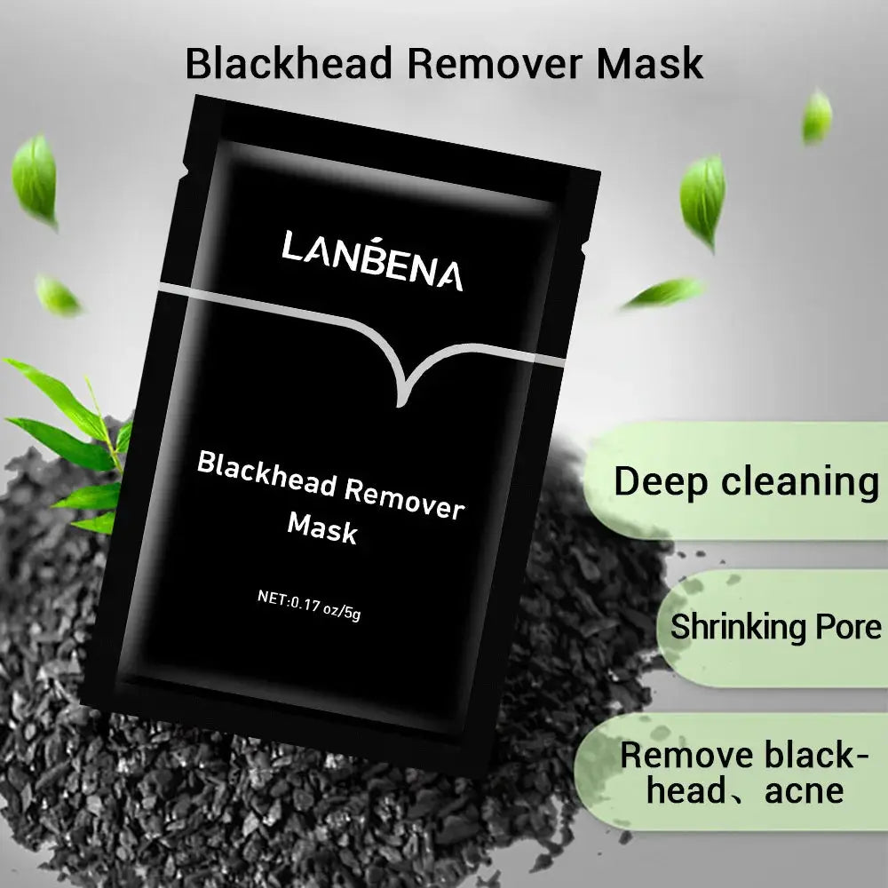 LANBENA Blackhead Remover Mask Shrinking Pore Deep Cleaning Hydrating Mask Improve Rough Skin Pores Peel Off Mud Mask Skincare by All Mart Bristol Ltd