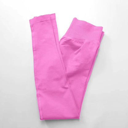 NCLAGEN Seamless Leggings Sports Women Gym Wear Clothes Outfit Yoga Pants Squat Proof Fitness Running Scrunch Bum Tights by All Mart Bristol Ltd