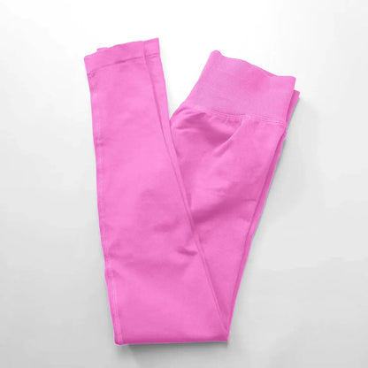 NCLAGEN Seamless Leggings Sports Women Gym Wear Clothes Outfit Yoga Pants Squat Proof Fitness Running Scrunch Bum Tights by All Mart Bristol Ltd