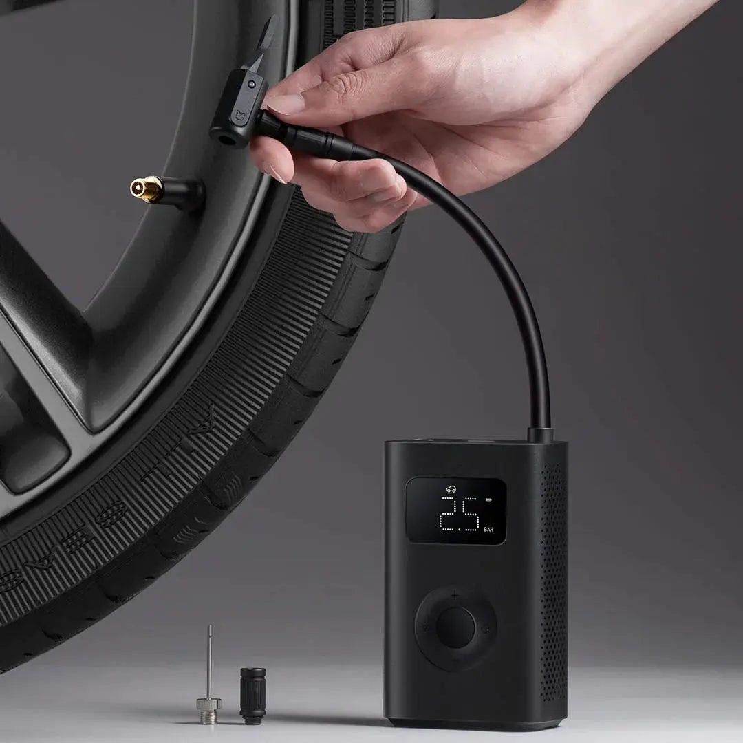 MIJIA Smart Pump 2D Portable Electric Air Pump Compressor Inflatable Digital Display Inflator For For Bike Car MJCQB07QWS by All Mart Bristol Ltd