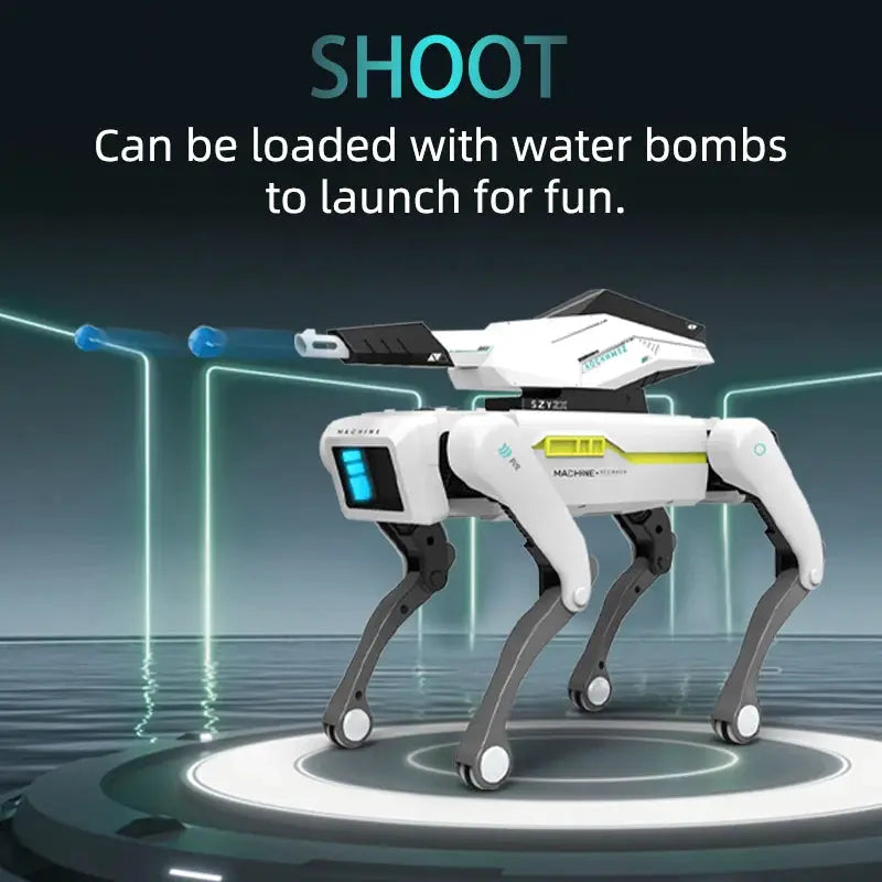 Teeggi Electric RC Intelligent Robot Dog Multifunction RC Mechanical Dog with turret Educational Toy Bionic Smart Robot Toy Gift by All Mart Bristol Ltd
