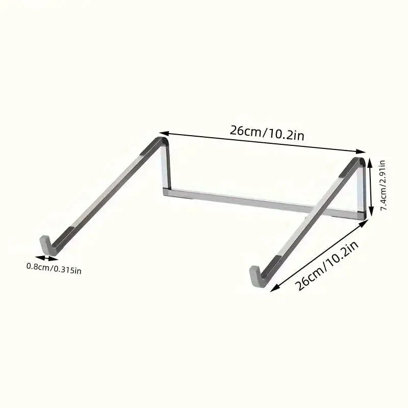 Universal Laptop Stand Foldable Adjustable Aluminum Alloy Notebook Holder Desktop Bracket for MacBook Air Pro Xiaomi by All Mart Bristol Ltd