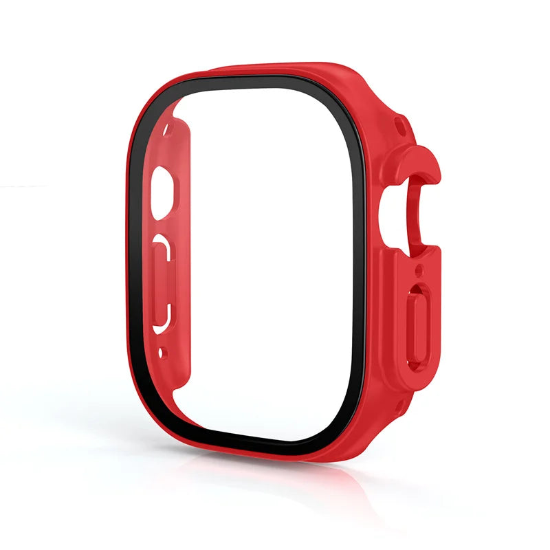 Glass+case For Apple Watch Ultra 49mm PC Bumper+Screen Protector Tempered luxury box Cover for apple watch ultra 2 Accessories by All Mart Bristol Ltd