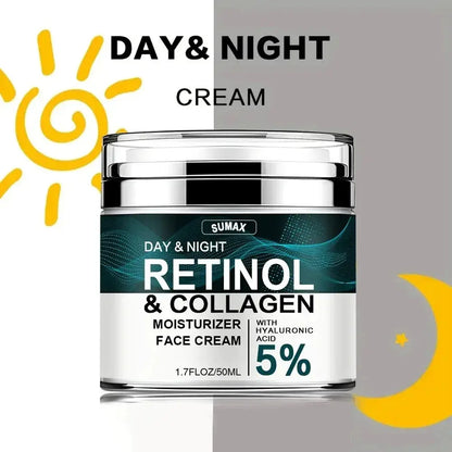 50ML Retinol Face Cream Moisturizing Firming Brightening skincare Collagen Hyaluronic Acid Creams Facial Skin Care Products by All Mart Bristol Ltd