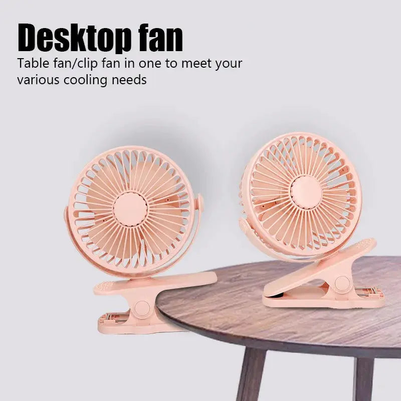 Portable Mini Hand Clip Fan USB Quiet Desktop Electric Fan High Quality Student Dormitory Small Cooling Ventilador fan Air Coole by All Mart Bristol Ltd
