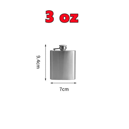 New 10-1oz Stainless Steel Hip Flask Wine Whisky Pot Bottle For Men Portable Drinker Alcohol Container Pocket Wine Bottle Gifts by All Mart Bristol Ltd