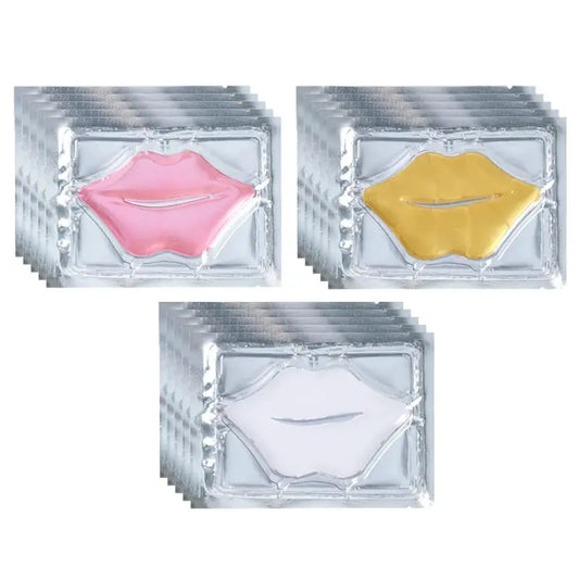 5pcs Crystal Collagen Lip Mask Lips Plumper Pink Lip Patches Moisture Nourishing Essence Korean Cosmetics Skin Care for Beauty by All Mart Bristol Ltd