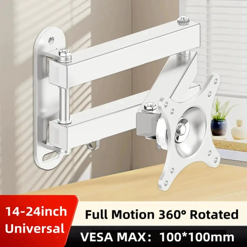 Retractable Universal TV Mounts Wall Mount Bracket Load Up to 15KG For 14 to 37 inches LCD Monitor TV Stand Expansion Bracket by All Mart Bristol Ltd