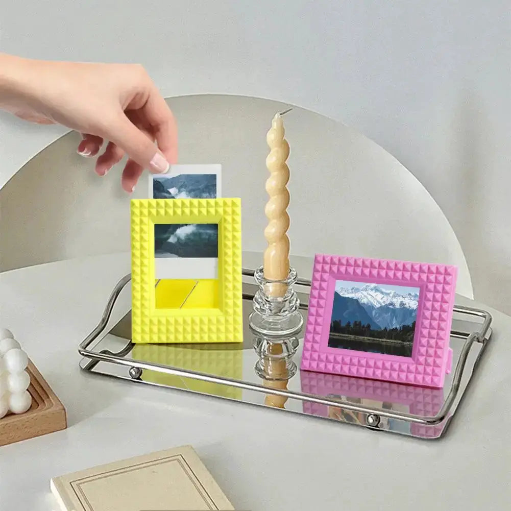 3 Inch for Polaroid Instax Mini Photo Frame Desktop Decor Decorative Photocard Holder Vertical Photo Stand Frame by All Mart Bristol Ltd