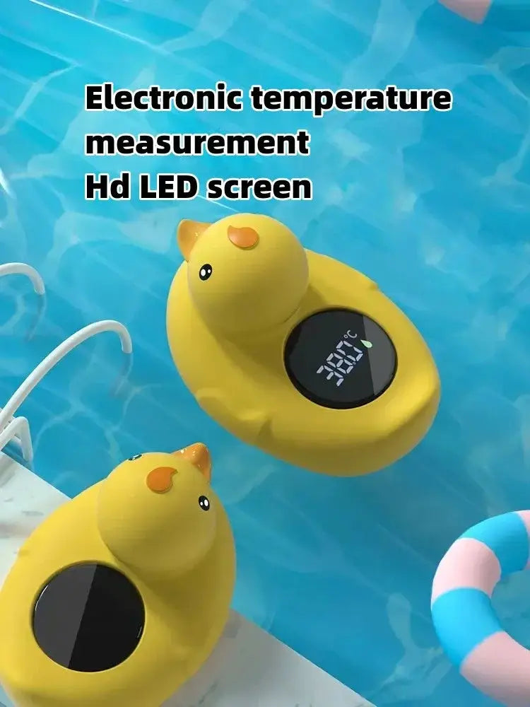 Little Yellow Duck Thermometer Baby Bathtub Shower Water Thermometer Baby Safe Temperature Sensor Floating Waterproof Baby by All Mart Bristol Ltd