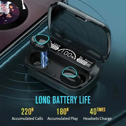 TWS Auriculares Bluetooth Wireless Headphones Sport With Microphone Fone De Ouvido In Ear Headset Gamer Earphones Power Bank by All Mart Bristol Ltd