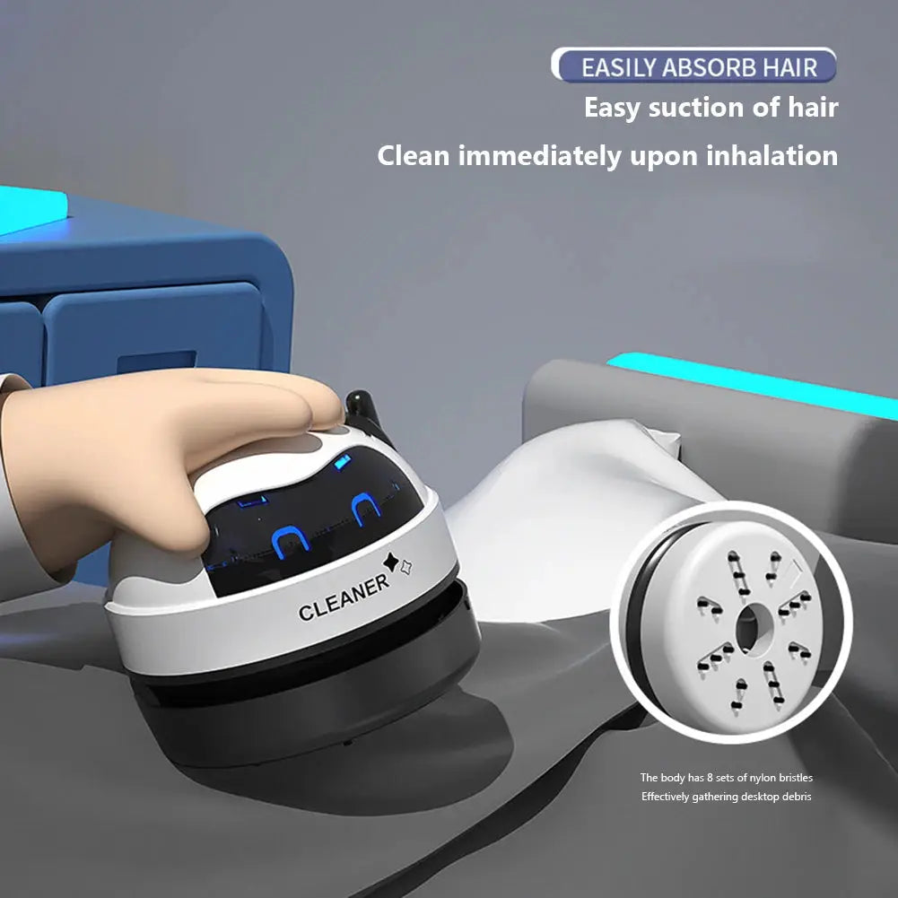 Smart Robot Vacuum Cleaner Desk Table Dust Vacuum Mini Car Vacuum Cleaner Detachable Nozzle Household Pet Hair Cleaning Tools by All Mart Bristol Ltd