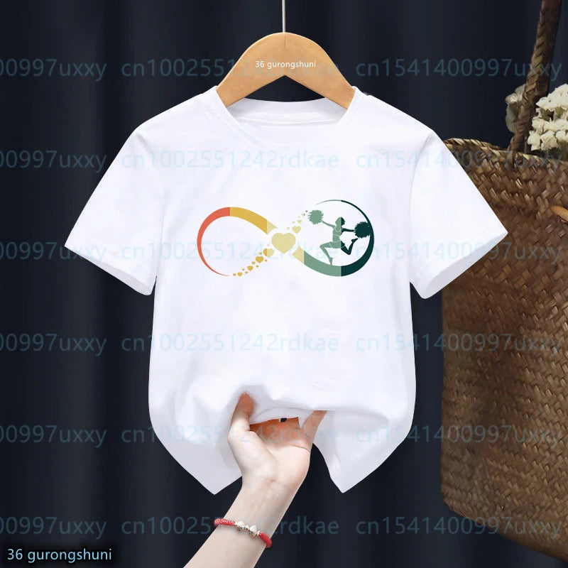 kawaii Girls T-Shirts Cheerleader Girls Sports Gymnastics Enthusiast Tshirts Fashion kids Clothing Tshirt girls clothes 2 to15 by All Mart Bristol Ltd