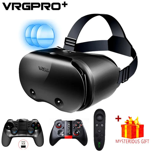 3D Virtual Reality VR Glasses For iPhone Android Smartphone Cell Mobile Phone Helmet Headset Wirth Real Lenses Goggles Devices by All Mart Bristol Ltd