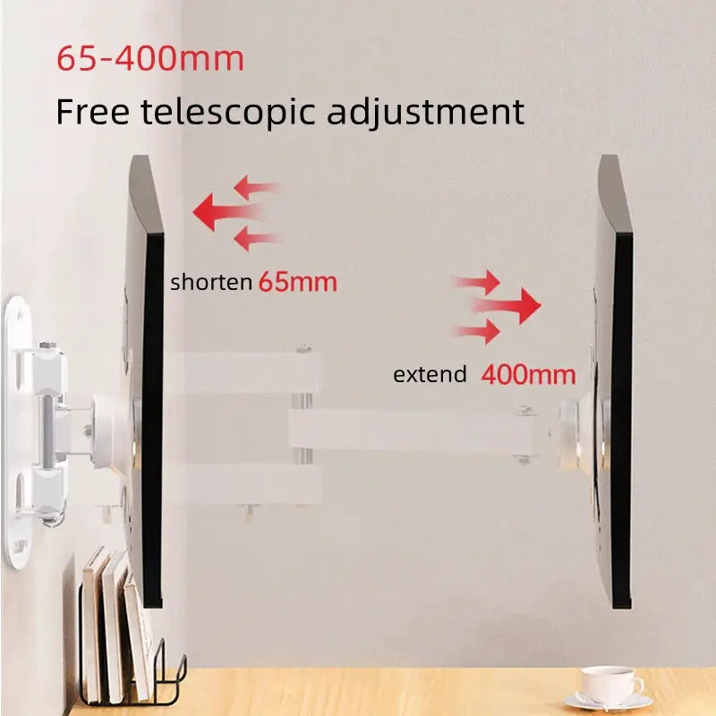 Retractable Universal TV Mounts Wall Mount Bracket Load Up to 15KG For 14 to 37 inches LCD Monitor TV Stand Expansion Bracket by All Mart Bristol Ltd