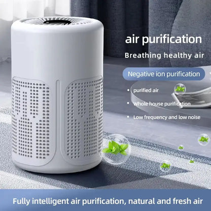 Mini Desktop Air Purifier HEPA Filter With Negative Ion Technology Eliminates Formaldehyde Odors Smoke And Dust Particles by All Mart Bristol Ltd