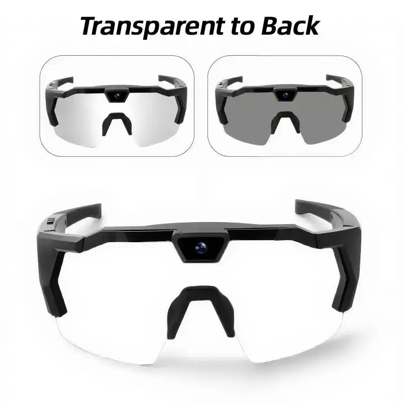 4K HD 1080P POV Sports Glasses with Camera 16GB Action Sunglasses Video Recording Glasses for Outdoor Activity Cycling Hiking by All Mart Bristol Ltd