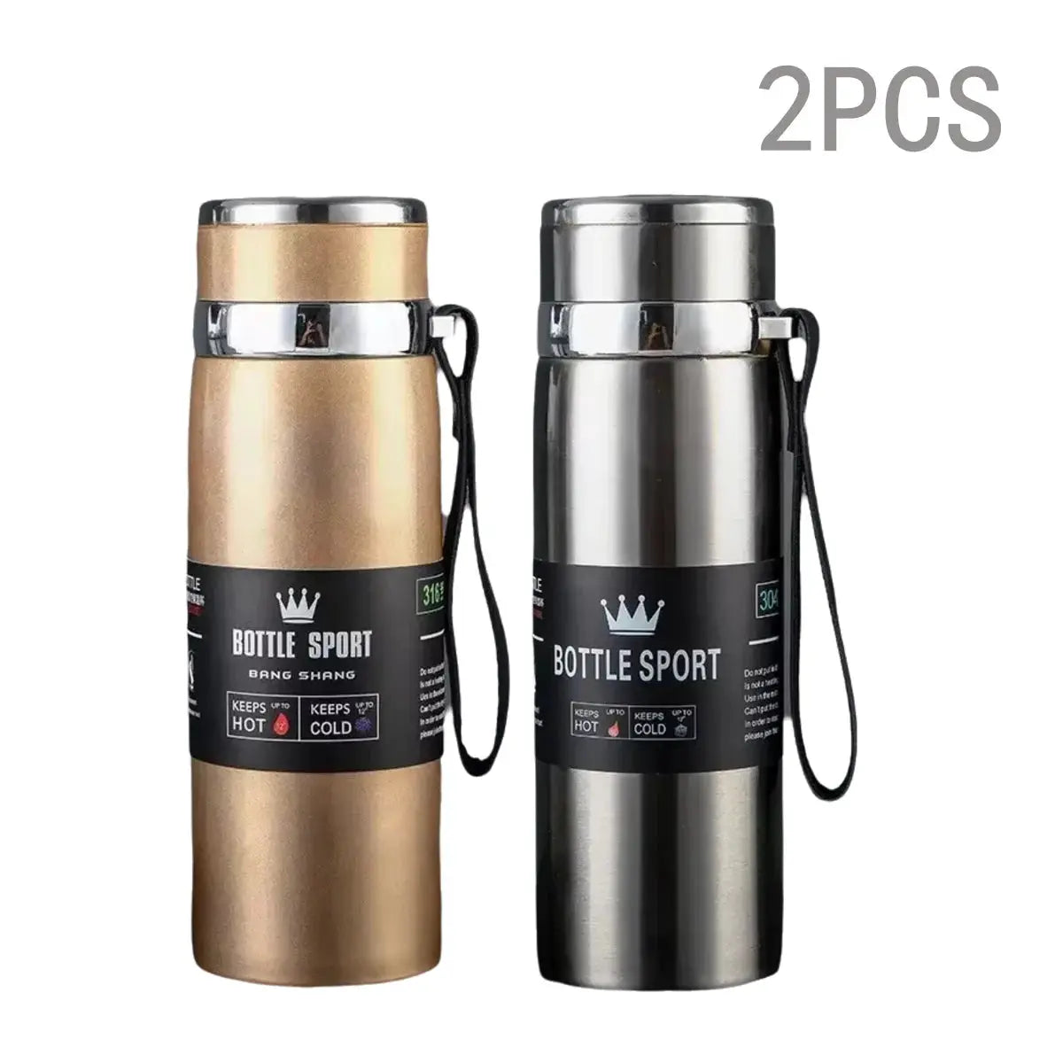 1000ml Thermal Water Bottle Thermos Vacuum Flask Double Stainless Steel Coffee Tea Insulated Cup Leakage-proof for Office by All Mart Bristol Ltd