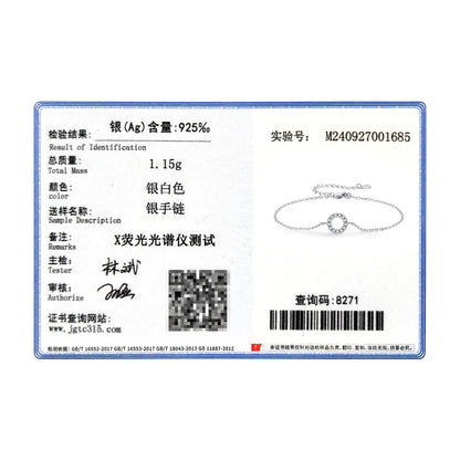 MODIAN D Color Moissanite Bracelet 925 Sterling Silver Fashion Hallow Out Round Link Chain Bracelet For Women Fine Jewelry Gifts by All Mart Bristol Ltd