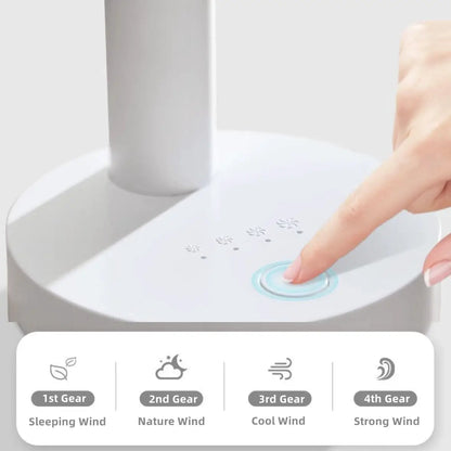 Mini USB Table Fan 4 Speeds Portable Desktop Table Cooling Fan Powered by USB Strong Wind Kipas USB Desk Fan by All Mart Bristol Ltd