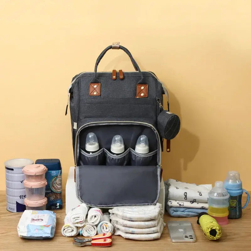 USB Mummy Bag Diaper Bag Backpack Waterproof Mommy Travel Nappy Bag For Baby Care Maternity Stroller Bag Colorful Large Capacity by All Mart Bristol Ltd