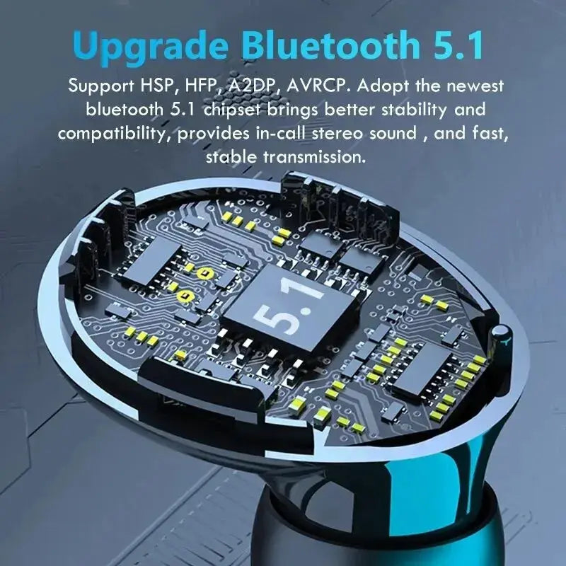 TWS Auriculares Bluetooth Wireless Headphones Sport With Microphone Fone De Ouvido In Ear Headset Gamer Earphones Power Bank by All Mart Bristol Ltd