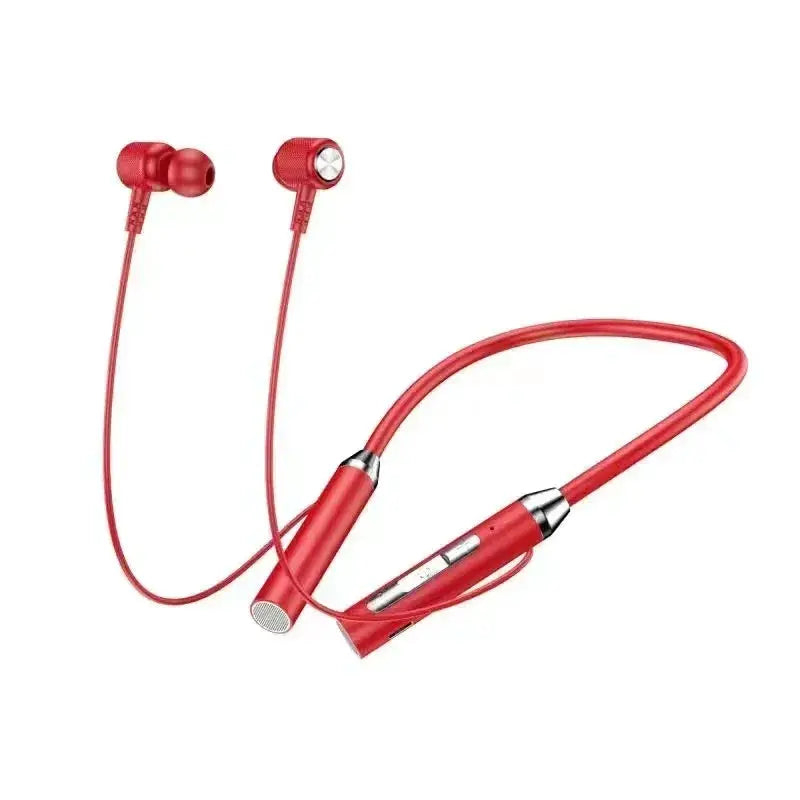 Wireless Headphones Bluetooth 5.0 Neckband Earphones Silicone Hifi 9D Stereo Sports Headset Halter Waterproof Magnetic Earbuds by All Mart Bristol Ltd