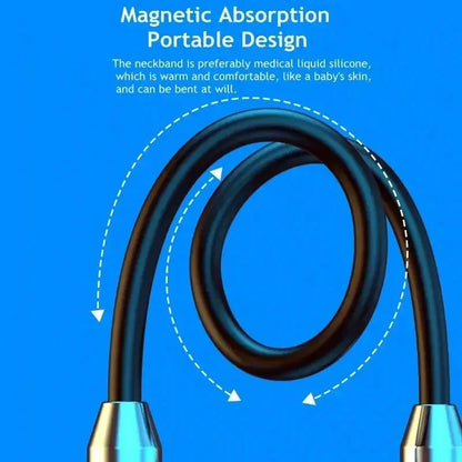 VIKEFON Bluetooth Earphones Wireless Headphones Magnetic Sport Neckband Neck-hanging TWS Earbuds Wireless Headset with Mic by All Mart Bristol Ltd