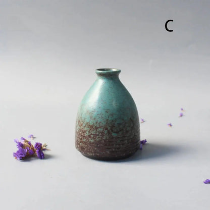 Ceramic Small flower Vase Home Decoration Crafts Tabletop Ornament Simplicity Japanese-style Decoration by All Mart Bristol Ltd