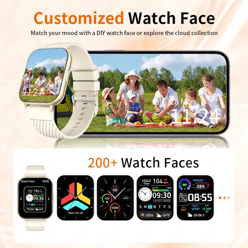 1.83" HD Large Screen 2026 New Smart Watch Bluetooth Call Heart Rate Monitoring Smartwatch Multiple Sport Mode Fitness Bracelet by All Mart Bristol Ltd