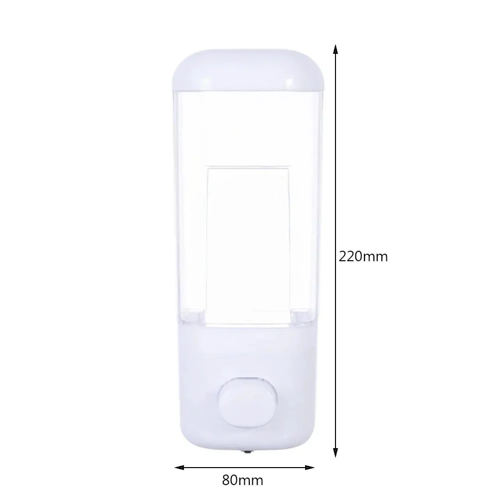 500ML Wall Mounted Shampoo Soap Dispenser Bathroom Non-punching Manual Press Soap Liquid Dispenser Touchless Disinfectant Bottle by All Mart Bristol Ltd