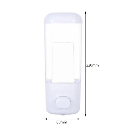 500ML Wall Mounted Shampoo Soap Dispenser Bathroom Non-punching Manual Press Soap Liquid Dispenser Touchless Disinfectant Bottle by All Mart Bristol Ltd