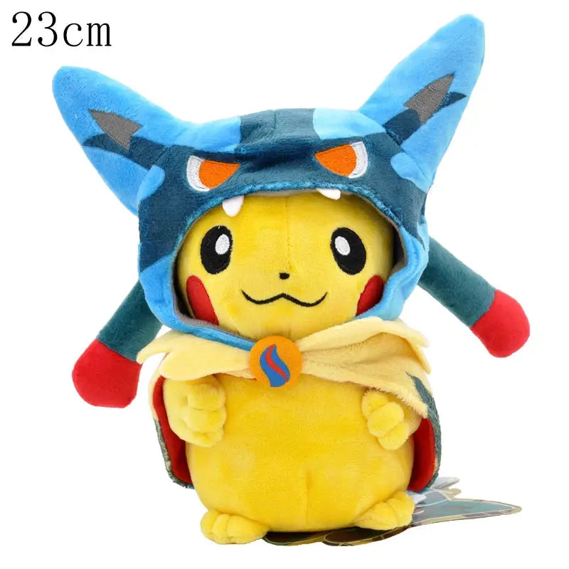 Cos Eevee Pikachu Cosplay Plush Toy Charizard Peluche Snorlax Garchomp Tyranitar Hydreigon Stuffed Animal Doll Plushies Toy Gift by All Mart Bristol Ltd