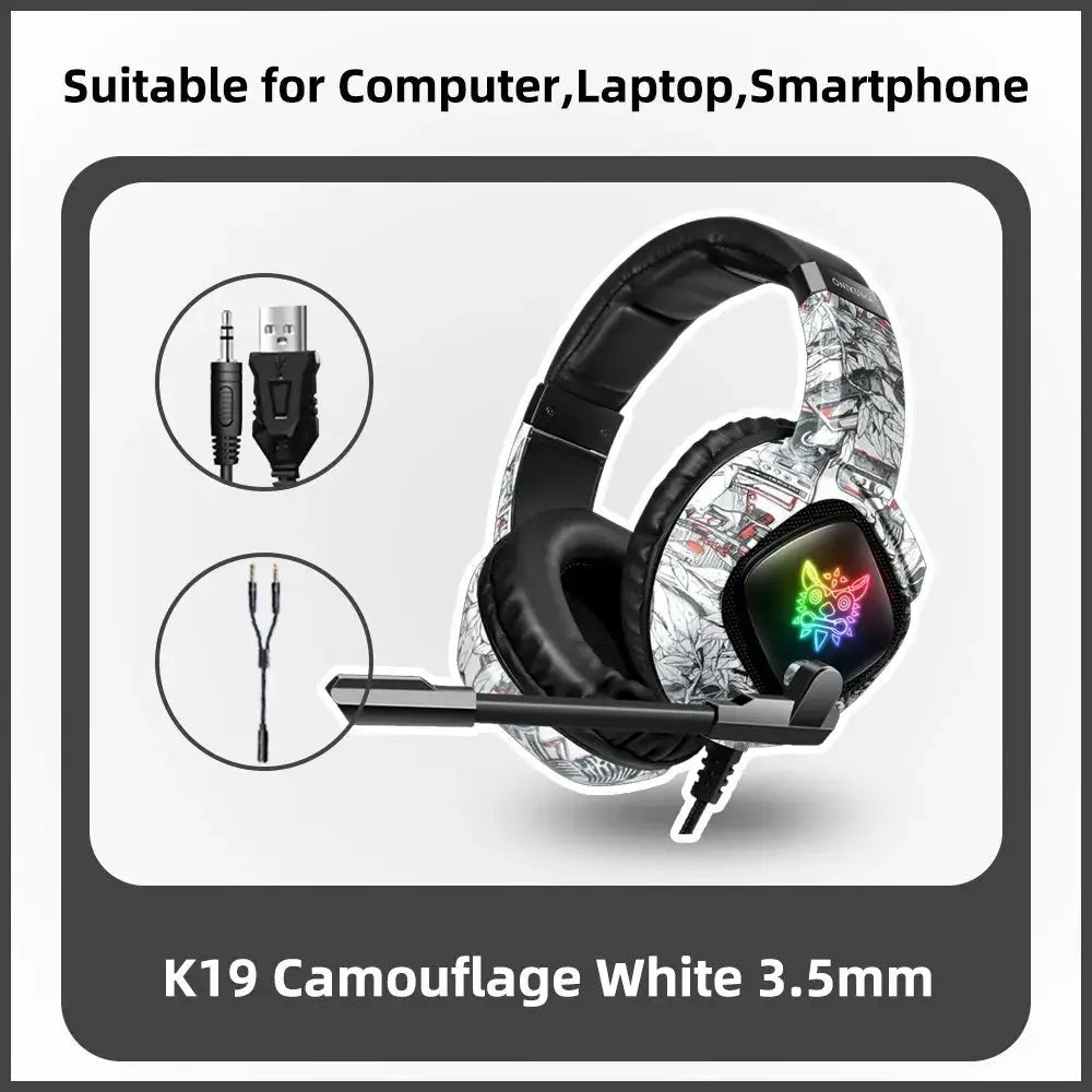 ONIKUMA K19 Gaming Headset Headphones Wired Noise Cancelling Stereo Earphones With Mic by All Mart Bristol Ltd