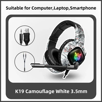 ONIKUMA K19 Gaming Headset Headphones Wired Noise Cancelling Stereo Earphones With Mic by All Mart Bristol Ltd