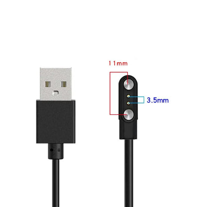 2 pins 4pins Smartwatch Dock Charger Adapter USB Charging Cable Cord for Adult/Kids Smart Watch Power Charge Wire Accessories by All Mart Bristol Ltd
