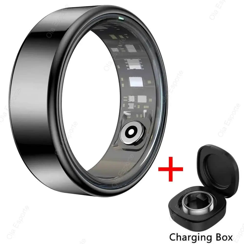 2026 New Smart Ring Men Women, Heart Rate Blood Oxygen and Sleep Monitor Smartring IP68 & 5ATM Waterproof, Multi-sport Mode Ring by All Mart Bristol Ltd