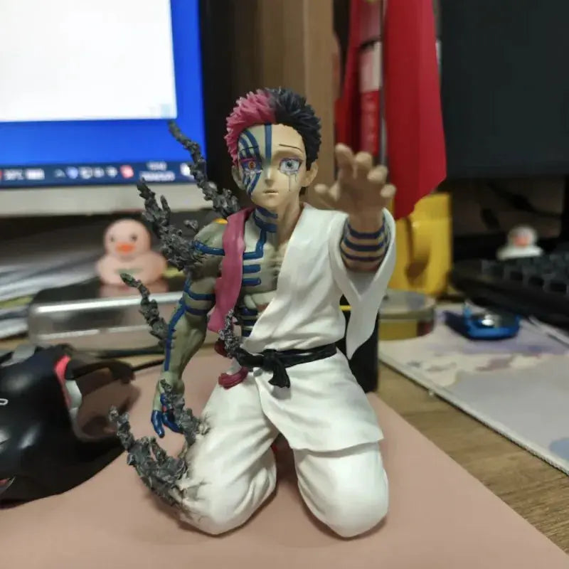 New Anime Figure 13cm Demon Slayer Akaza Hakuji Model Doll Action Figurine Pvc Decoration Peripheral Desktop Ornament Decor Toy by All Mart Bristol Ltd