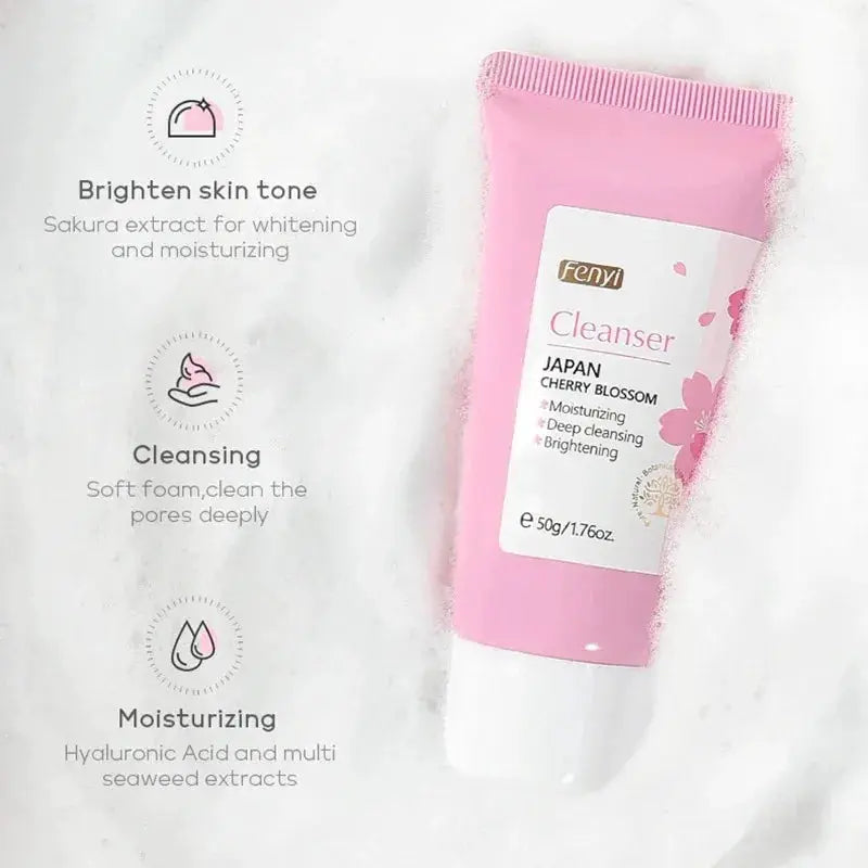 Vitamin C Facial Cleanser Skin Deep Cleansing Moisturizing Blackhead Removal skincare Face Wash Foam Face Cleanser Skin Care by All Mart Bristol Ltd
