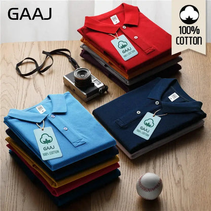 100 Cotton Polo Shirt Men,Light luxury Brand PoloShirt,Summer Short Sleeve Tee Shirt Fashion Tops Quality Clothes Golf Wear by All Mart Bristol Ltd
