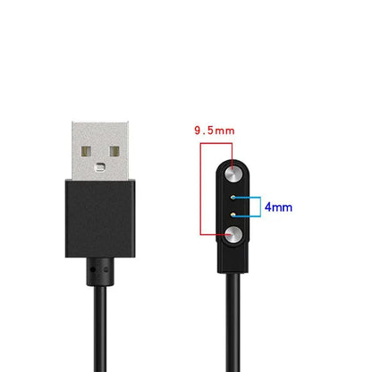 2 pins 4pins Smartwatch Dock Charger Adapter USB Charging Cable Cord for Adult/Kids Smart Watch Power Charge Wire Accessories by All Mart Bristol Ltd