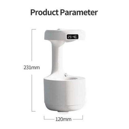 Water Droplet Air Humidifier 800ml Anti-gravity Essential Oil Diffuser Night Light Weightless Sprayer Decorations Desk Lamps by All Mart Bristol Ltd