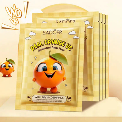 8pcs SADOER Fresh Fruits Face Mask Facial skincare Moisturizing Brightening Firming Hydrating Facial Masks for Face Skin Care by All Mart Bristol Ltd
