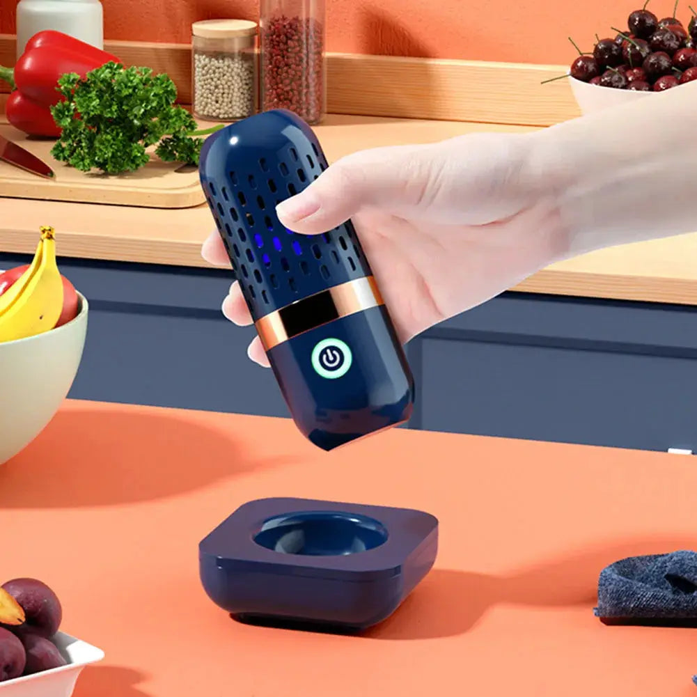 Vegetable Cleaning Machine Capsule Shape Portable Ultrasonic Wireless Fruit Food Purifier Household Kitchen Food Cleaner Machine by All Mart Bristol Ltd