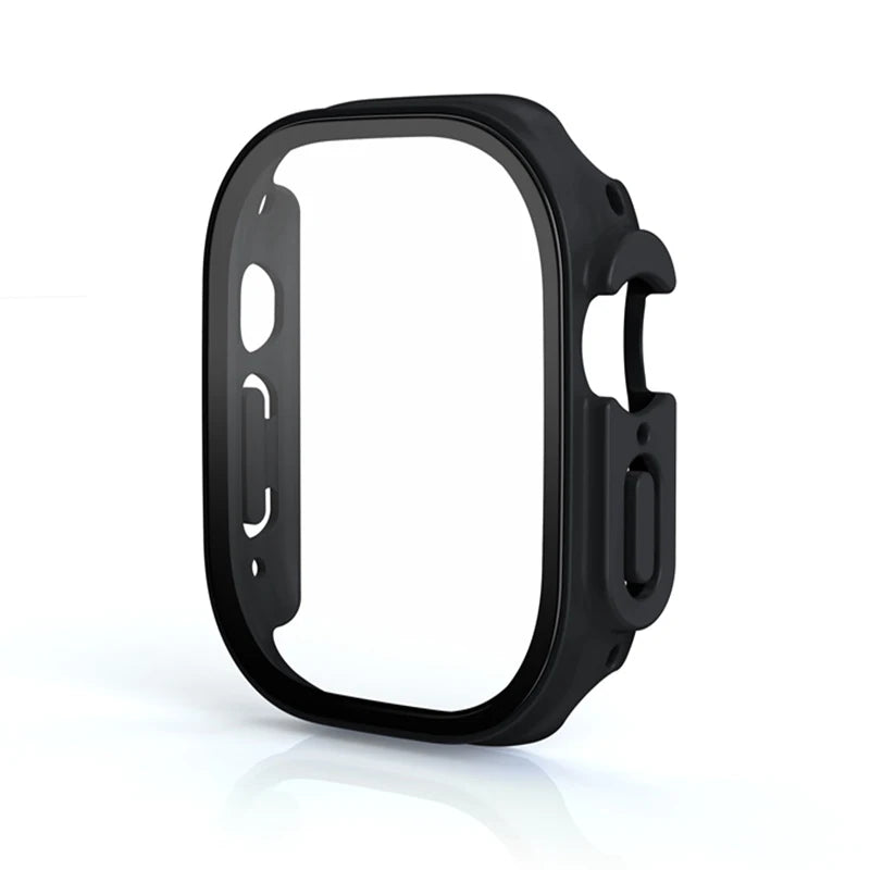 Glass+case For Apple Watch Ultra 49mm PC Bumper+Screen Protector Tempered luxury box Cover for apple watch ultra 2 Accessories by All Mart Bristol Ltd