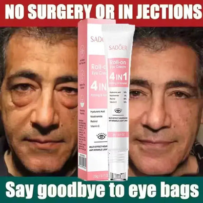 Instant Eye Bag Remove Cream Retinol Anti-Wrinkle Firming Skin Fade Fine Lines Anti Dark Circle Puffiness Brighten Eye SkinCare by All Mart Bristol Ltd